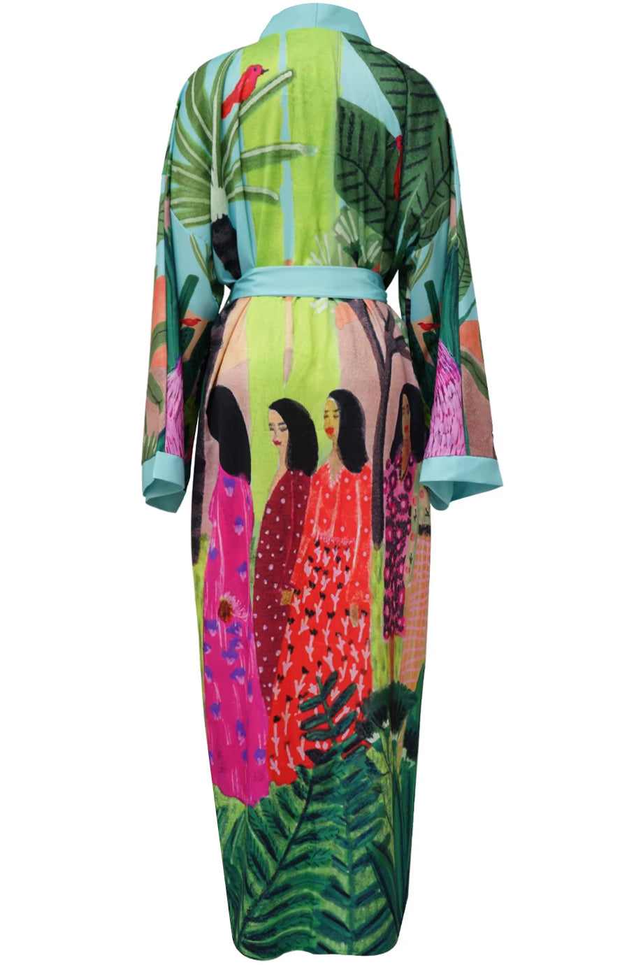 Selva Encantada Εμπριμέ Κιμονό | Γυναικεία Ρούχα - Beachwear - Loungewear | Selva Encantada Multicolor Print Kimono