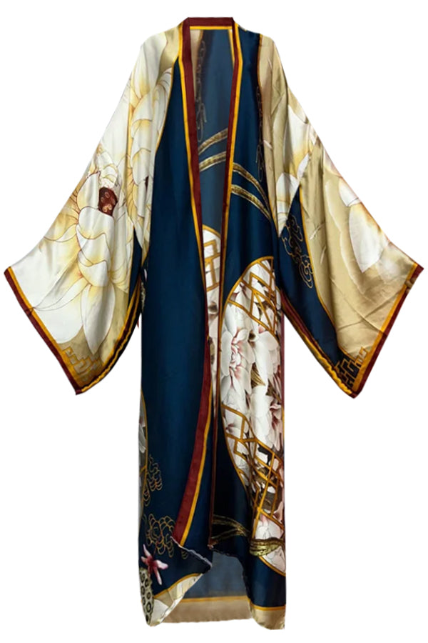 Kaleido Πολύχρωμο Εμπριμέ Κιμονό | Γυναικεία Ρούχα - Beachwear - Loungewear | Imperial Bloom Multicolor Print Kimono