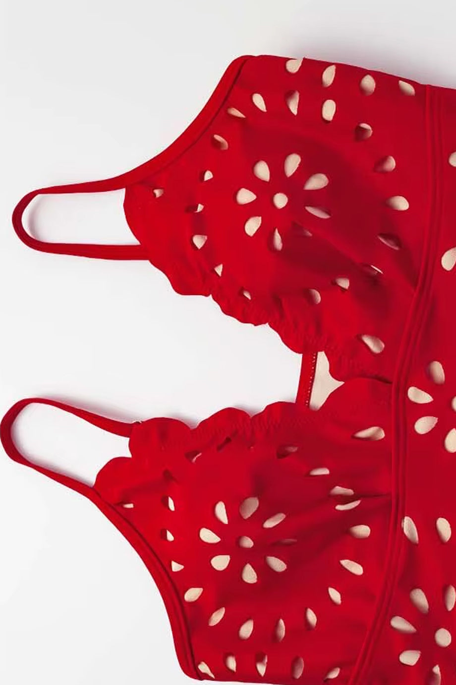 Scarlet Bloom Ολόσωμο Μαγιό και Παρεό | Γυναικεία Μαγιό Παρεό - Ολόσωμα - Swimwear | Scarlet Bloom One Piece Swimsuit with Pareo