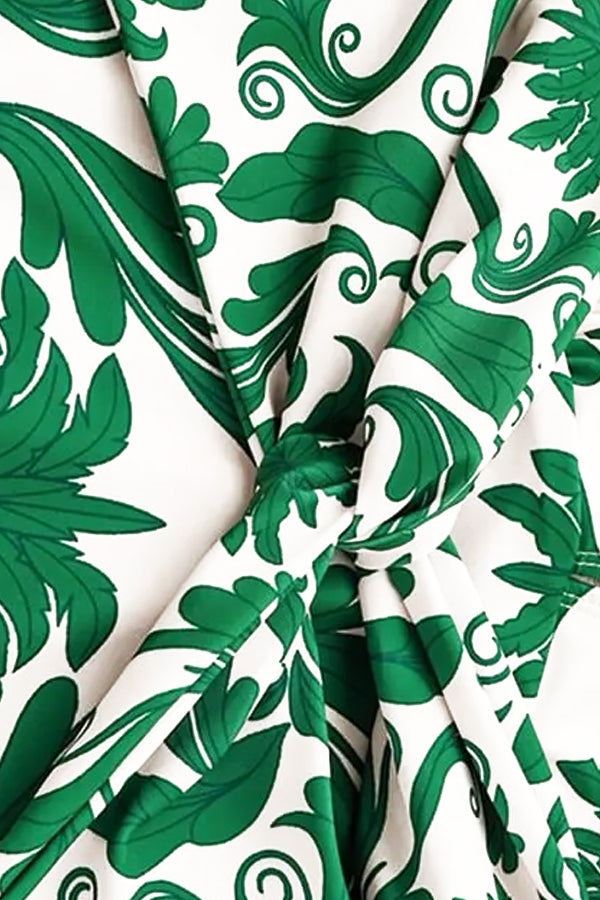 Verde Palma Ολόσωμο Μαγιό και Παντελόνα Παρεό Σετ | Μαγιό - Ολόσωμα - Swimwear One Piece | Verde Palma One Piece Swimsuit and Pareo Set