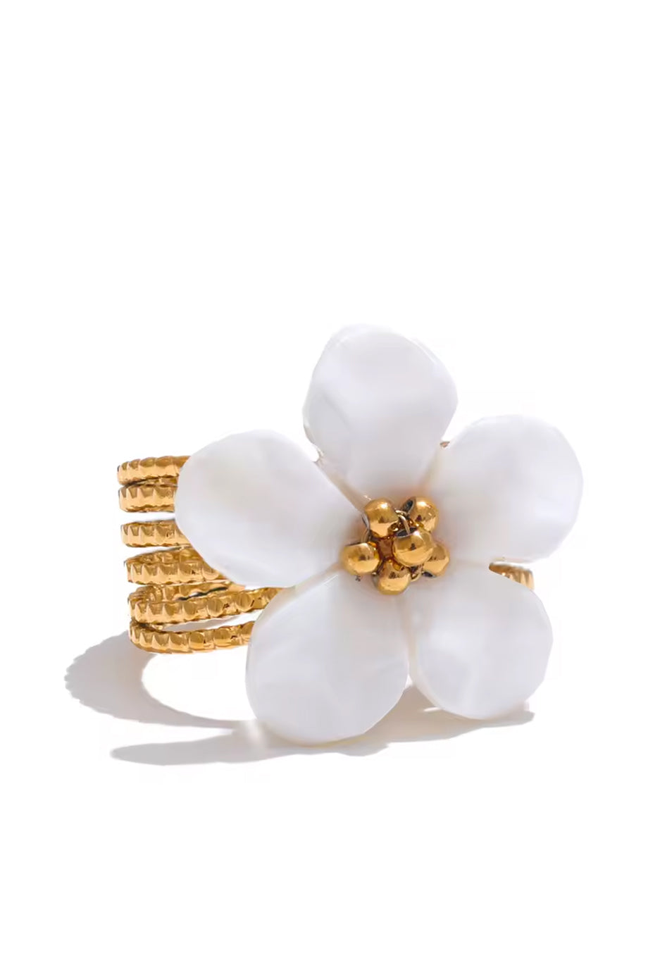 Majestic Χρυσό Δαχτυλίδι Λουλούδι | Κοσμήματα - Δαχτυλίδια - Rings | Majestic Gold Flower Ring