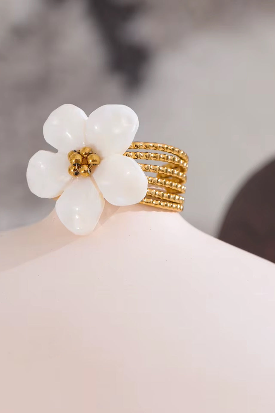 Majestic Χρυσό Δαχτυλίδι Λουλούδι | Κοσμήματα - Δαχτυλίδια - Rings | Majestic Gold Flower Ring