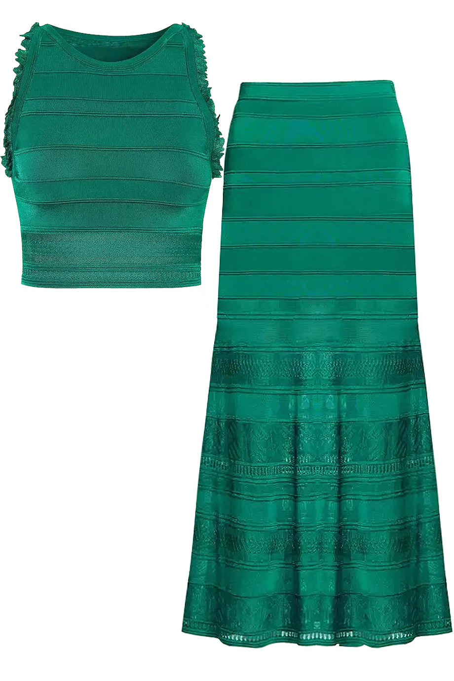 Lumira Πλεκτό Σετ Τοπ και Φούστα | Γυναικεία Ρούχα - Πλεκτά Σετ | Lumira Knit Set with Top and Skirt