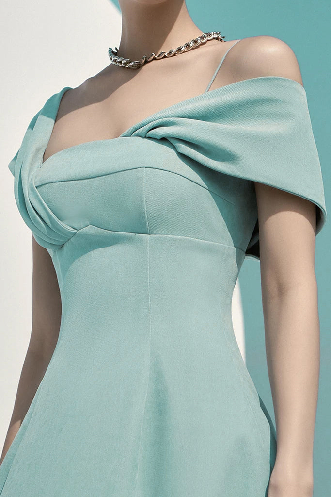 Carla Φόρεμα με έναν Ώμο | Φορέματα - Βραδινά- Evening Dresses | Carla Mint One Shoulder Dress