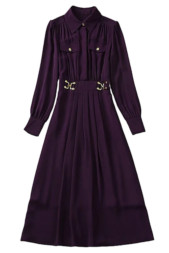 Peregrine Μελιτζανί Αέρινο Φόρεμα | Φορέματα - Dresses | Peregrine Purple Midi Dress
