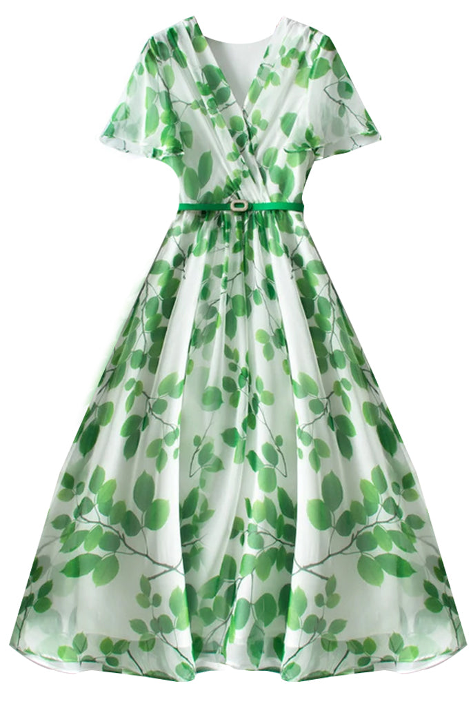 Siskin Πράσινο Φόρεμα με Βολάν | Φορέματα - Dresses | Siskin Green Ruffled Dress