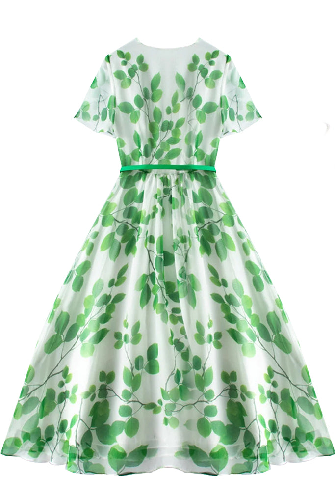 Siskin Πράσινο Φόρεμα με Βολάν | Φορέματα - Dresses | Siskin Green Ruffled Dress