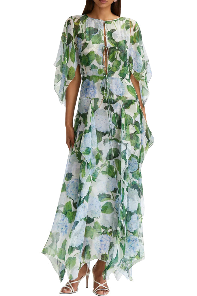 Maddalena Φλοράλ Φόρεμα με Βολάν | Φορέματα Dresses | Maddalena Floral Batwing Dress
