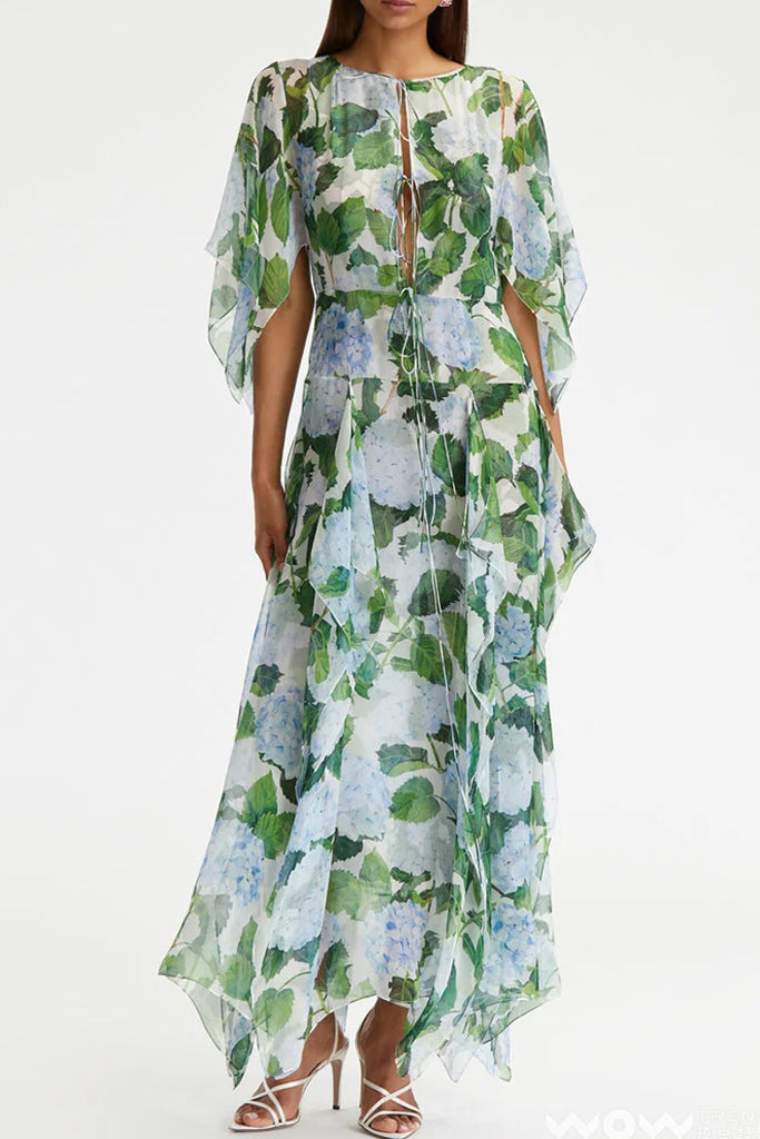 Maddalena Φλοράλ Φόρεμα με Βολάν | Φορέματα Dresses | Maddalena Floral Batwing Dress