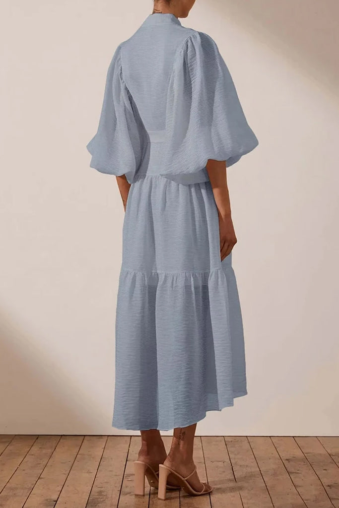 Victoire Γαλάζιο Ασύμμετρο Φόρεμα | Φορέματα - Βραδινά - Evening Dress | Victoire Light Blue Asymmetrical Dress