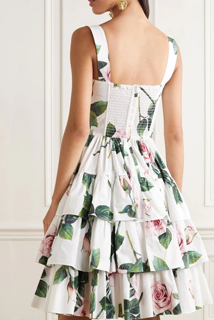 Benedetta Φλοράλ Φόρεμα με Βολάν | Φορέματα - Dresses | Benedetta Floral Dress with Ruffles