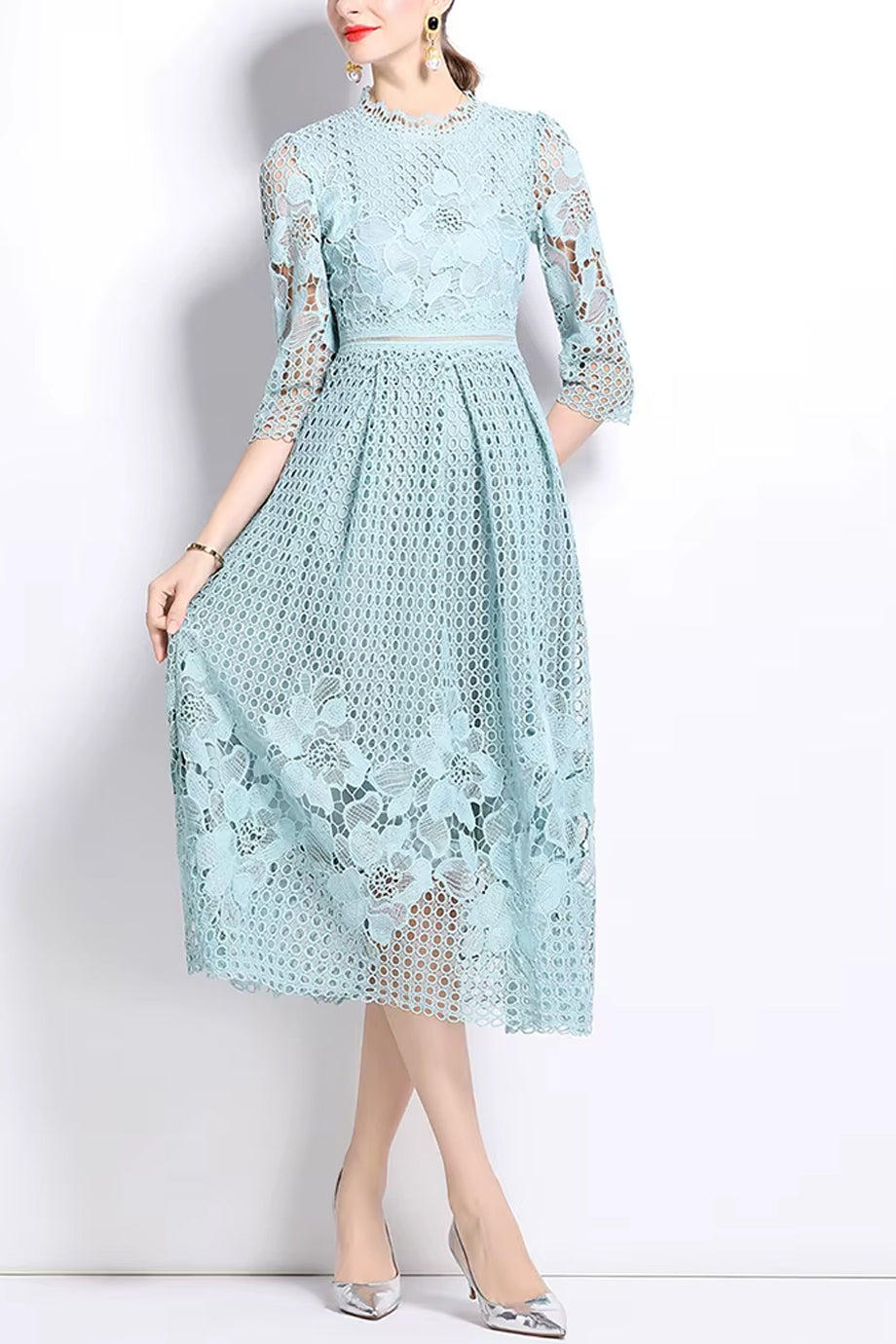 sachin and babi light blue dress Tea Length Mother of The Bride Dresses for Wedding Zimbabwe