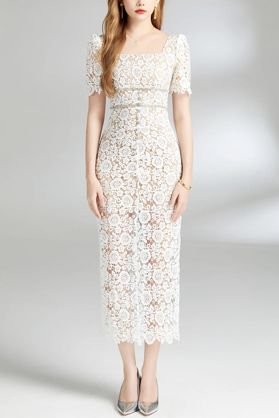 Florienne Φόρεμα με Δαντέλα | Γυναικεία Ρούχα - Φορέματα | Florienne Lace Dress