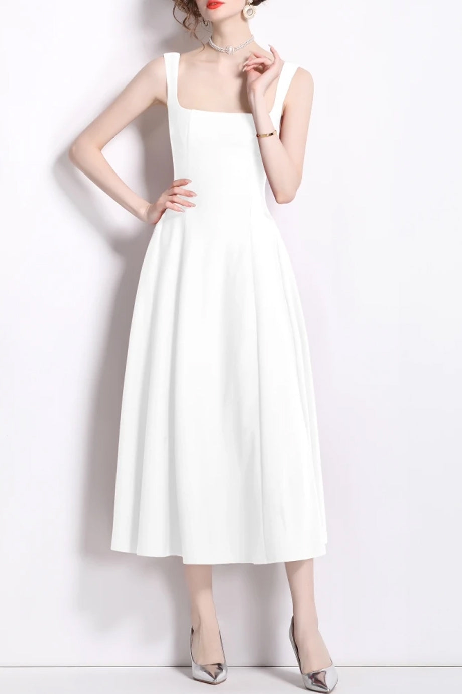 Valentia Μίντι Φόρεμα με Τιράντες | Φορέματα - Dresses | Carleta Midi Dress