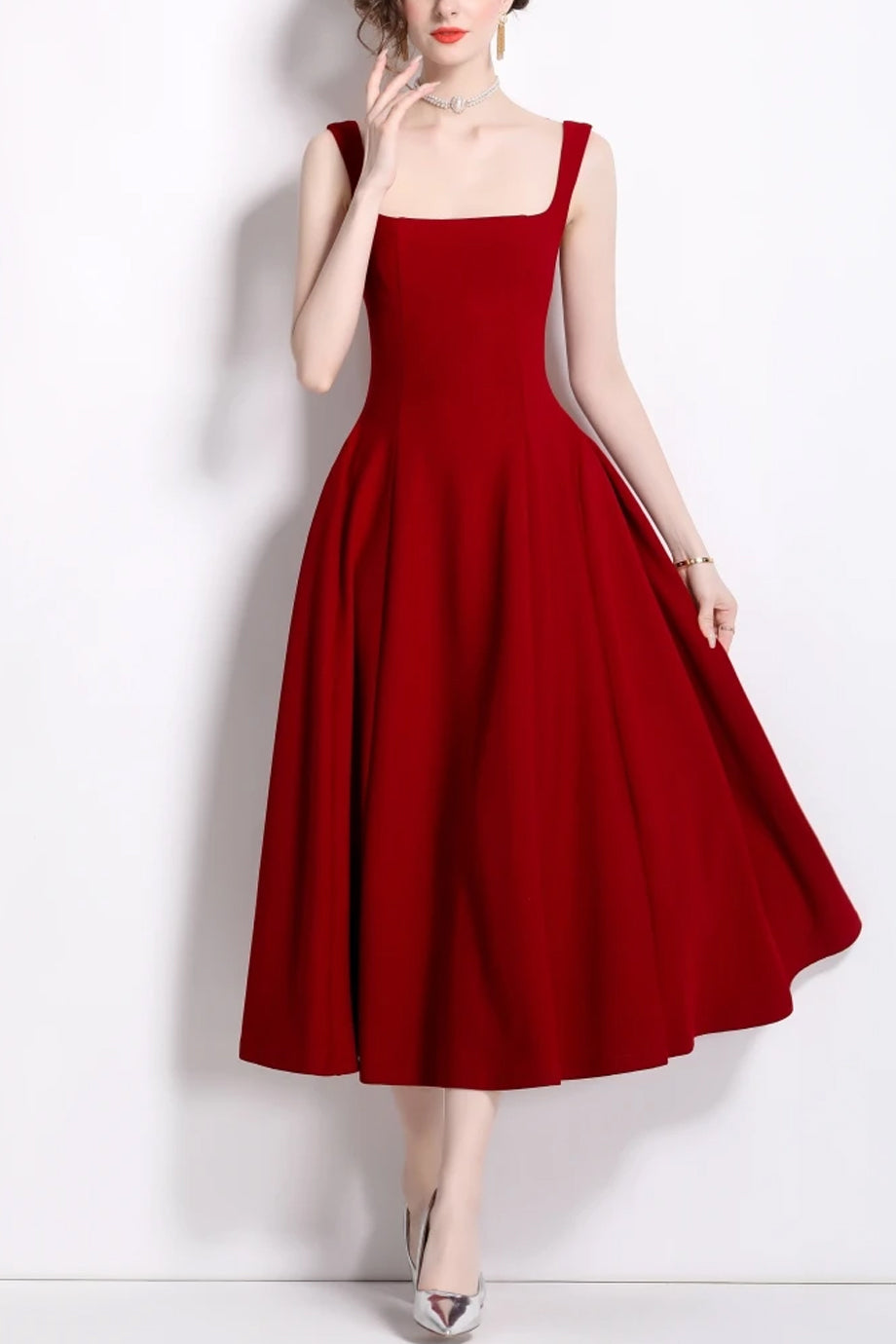 Valentia Μίντι Φόρεμα με Τιράντες | Φορέματα - Dresses | Carleta Midi Dress