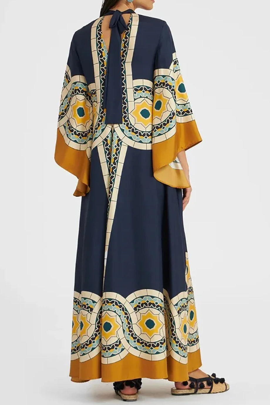 Azahara Εμπριμέ Φόρεμα Καφτάνι | Καφτάνια Κιμονό Ριχτά Φορέματα - Beachwear - Loungewear | Azahara Maxi Printed Kaftan Dress