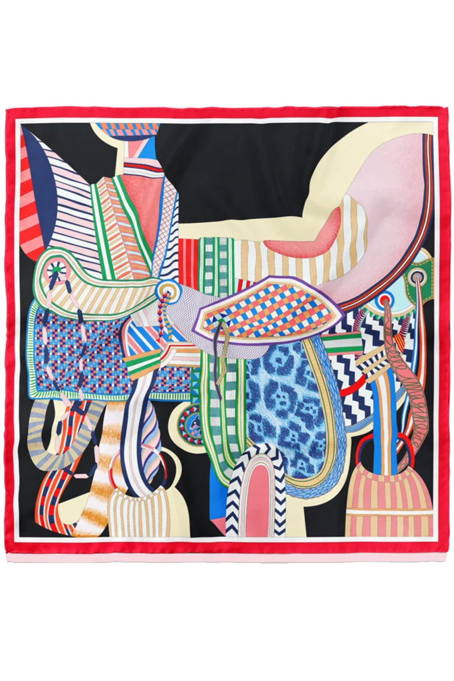 Cartographie Moderne Φουλάρι με Γραφικό Μοτίβο | Φουλάρια Scarves | Cartographie Moderne Multicolor Scarf