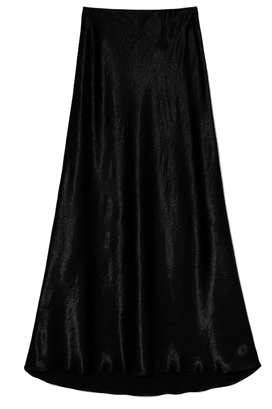 Skirts Bruan Brown Long Satin Skirt Kafe Saten Makrya Fousta