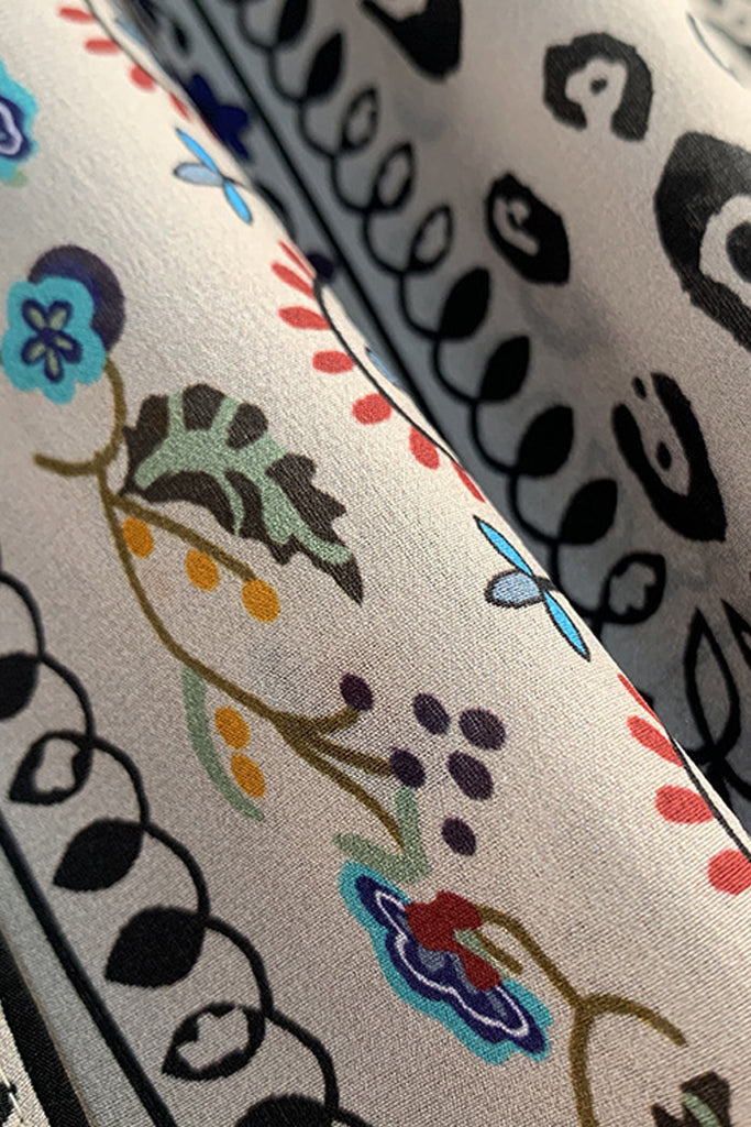 Zolina Εμπριμέ Πουκάμισο με Σχέδια | Γυναικεία Ρούχα - Πουκάμισα | Zolina Multicolor Printed Shirt