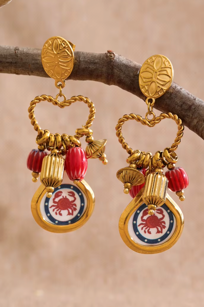 Oralia Χρυσά Σκουλαρίκια | Σκουλαρίκια - Earrings | Oralia Gold Earrings