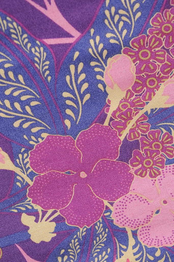 Yubi Μωβ Πολύχρωμο Εμπριμέ Κιμονό | Γυναικεία Ρούχα - Beachwear - Loungewear