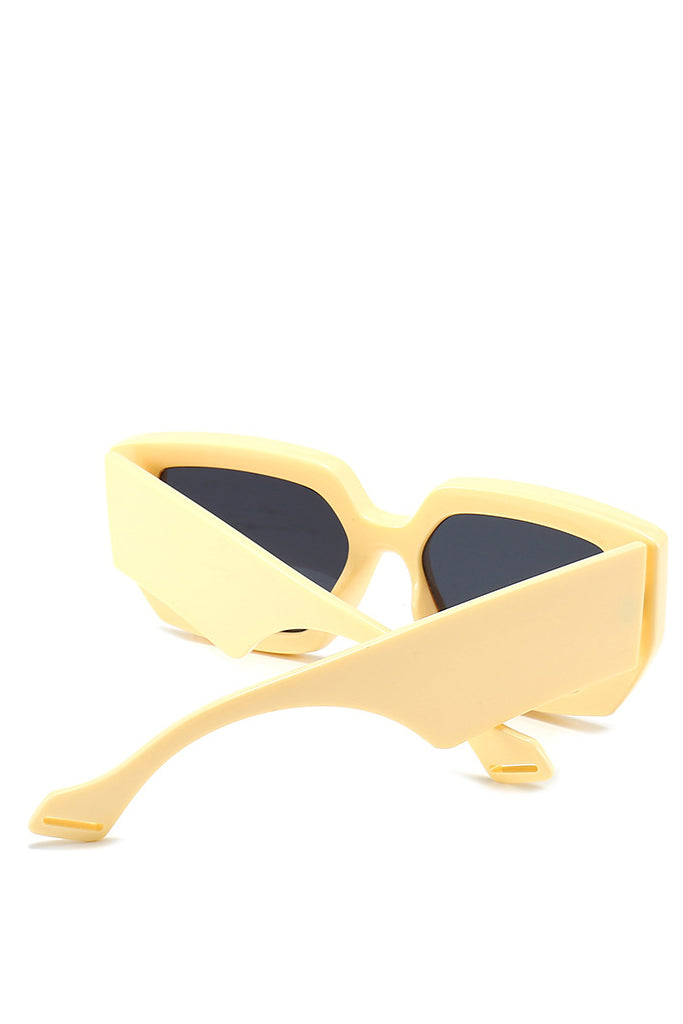 Amberta Brown Square Fashion Sunglasses
