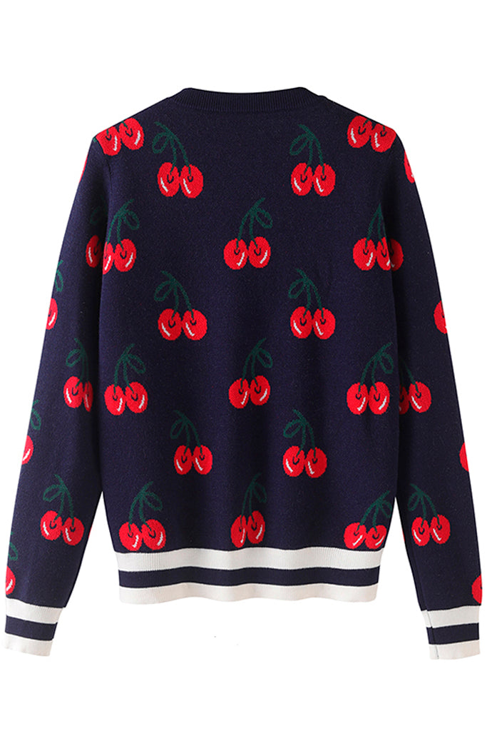 Cherry Love Πουλόβερ με Σχέδια | Γυναικεία Ρούχα - Πουλόβερ