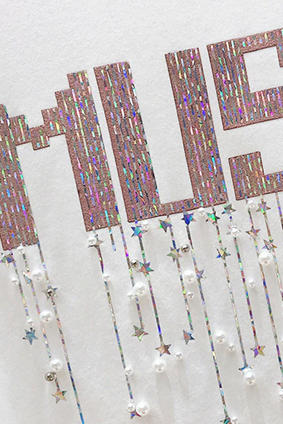 Music Άσπρο Μπλουζάκι με 3D Σχέδιο