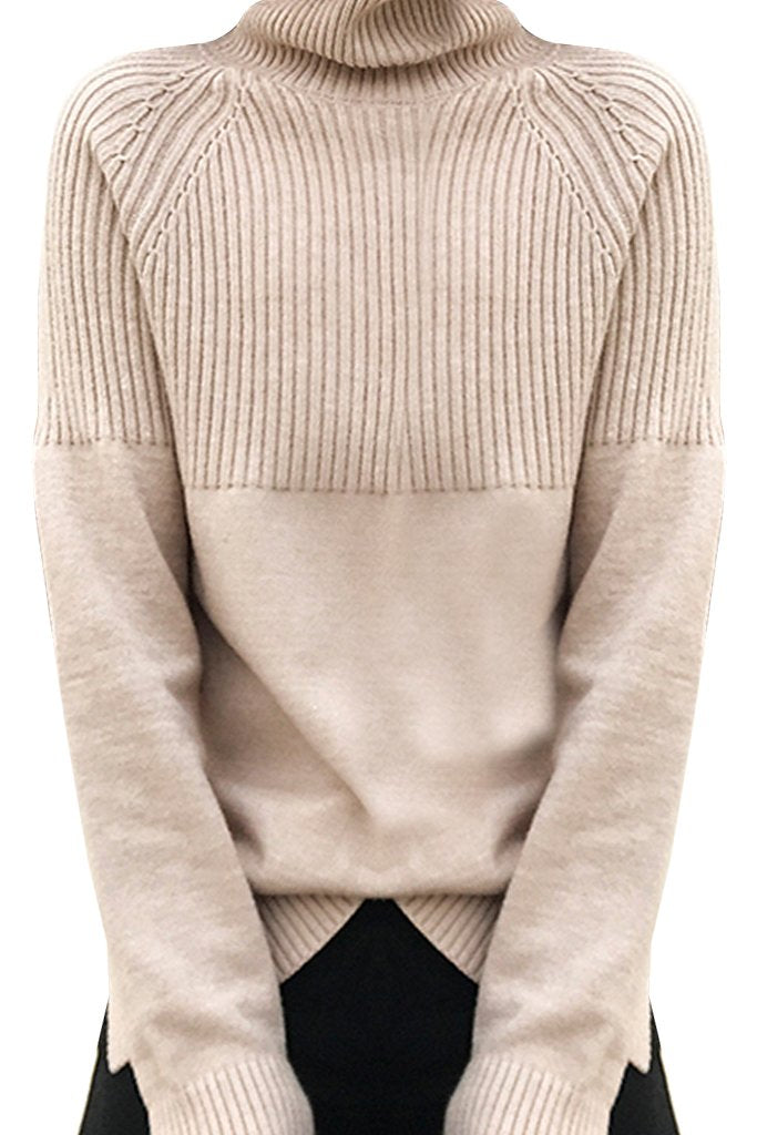 Sybil Ιβουάρ Πουλόβερ με Ζιβάγκο | Γυναικεία Ρούχα - Πουλόβερ