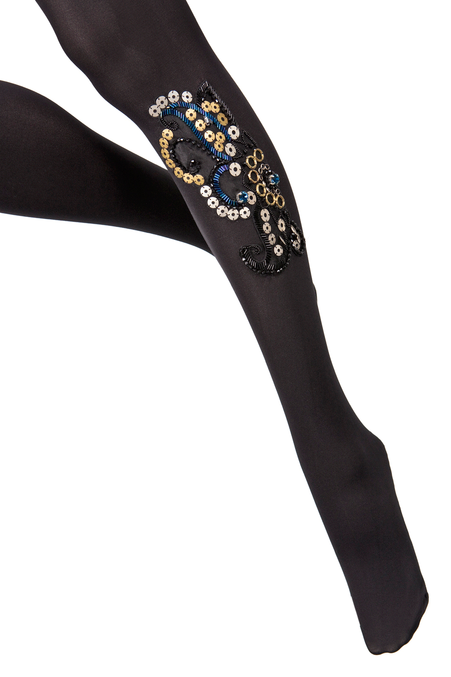 Μαύρο Καλσόν με Παγιέτες | Καλσόν - BEBAROQUE