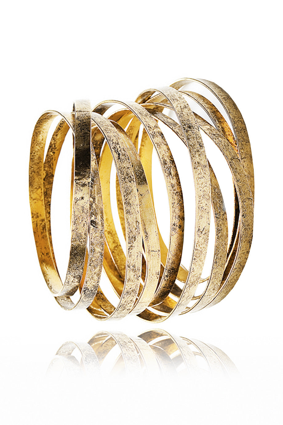 Χρυσό Μεγάλο Βραχιόλι - By The Stones | Κοσμήματα