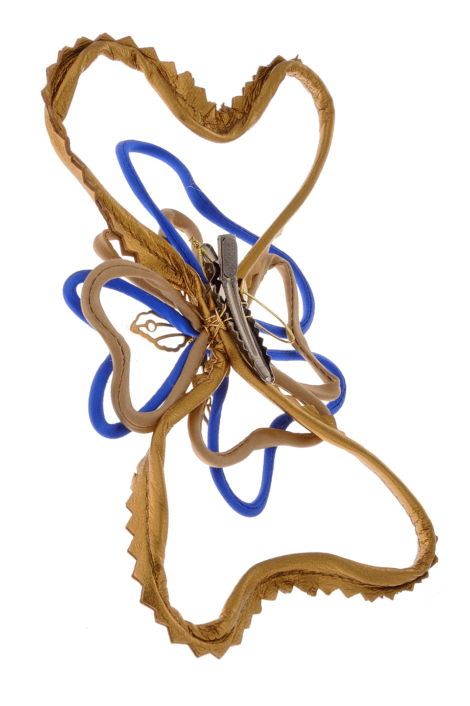 COLETTE MALOUF LEATHER HOOPS Κοκαλάκι Μαλλιών