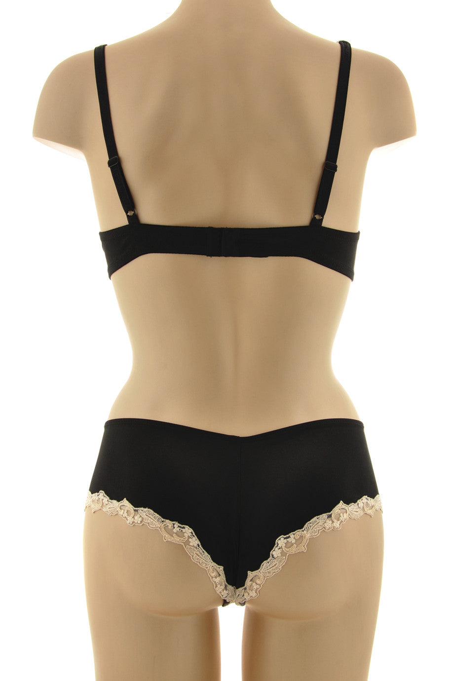 Σατινέ Μαύρο Σουτιέν - Cotton Club | Γυναικεία Εσώρουχα