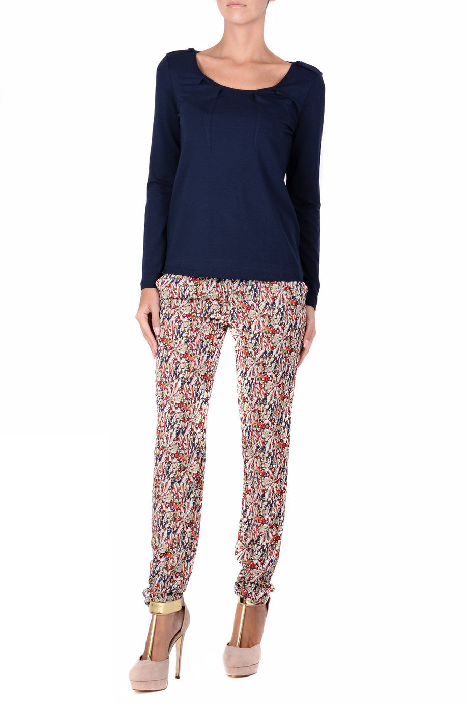 Πολύχρωμο Φλοράλ Παντελόνι | Γυναικεία Παντελόνια