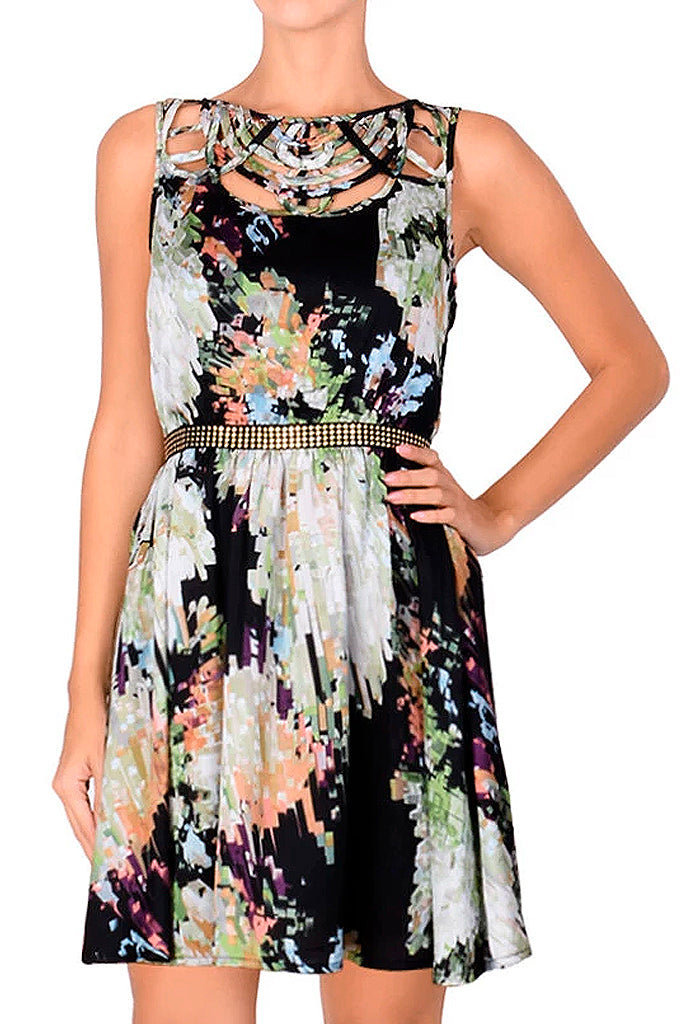 Πολύχρωμο Βραδινό Φόρεμα | Φορέματα - C Block