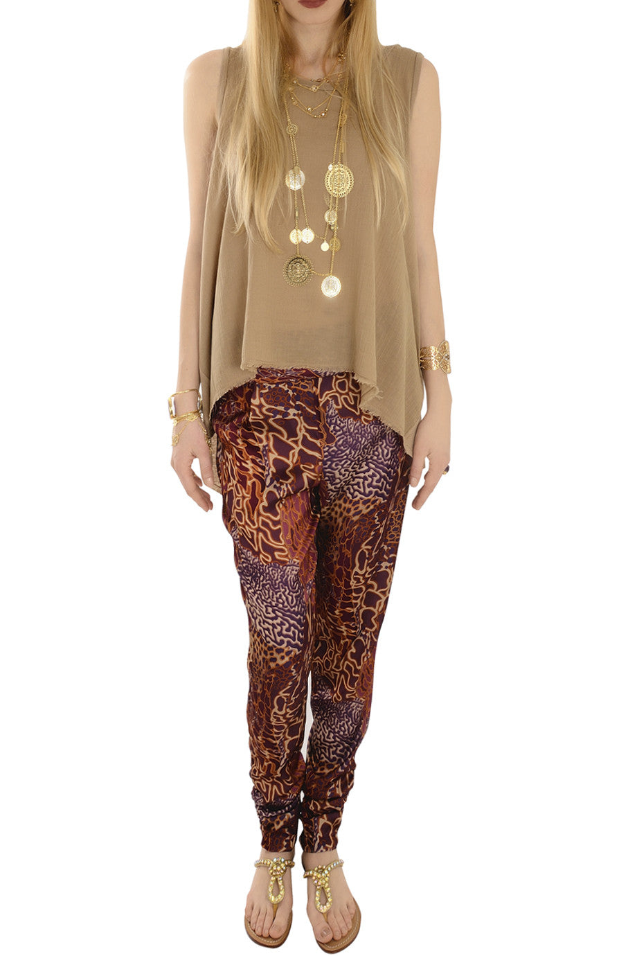 Μπεζ Αμάνικο Τοπ | Γυναικεία Ρούχα