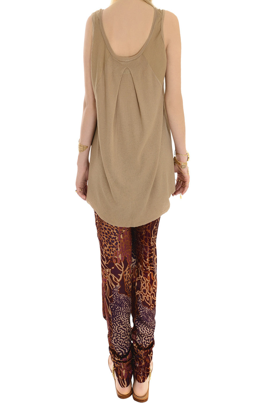 Μπεζ Αμάνικο Τοπ | Γυναικεία Ρούχα