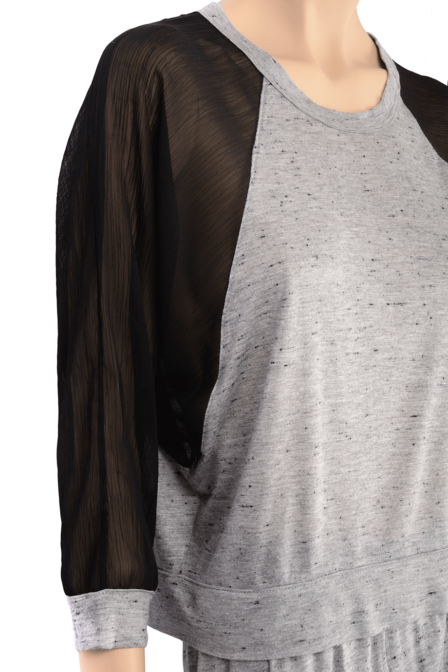 Γκρι Τοπ Λαιμόκοψη | Γυναικεία Ρούχα