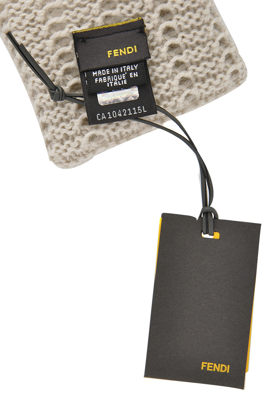 Ιβουάρ Ποιοτικά Μάλλινα Γάντια - Fendi FF | Γυναικεία Γάντια