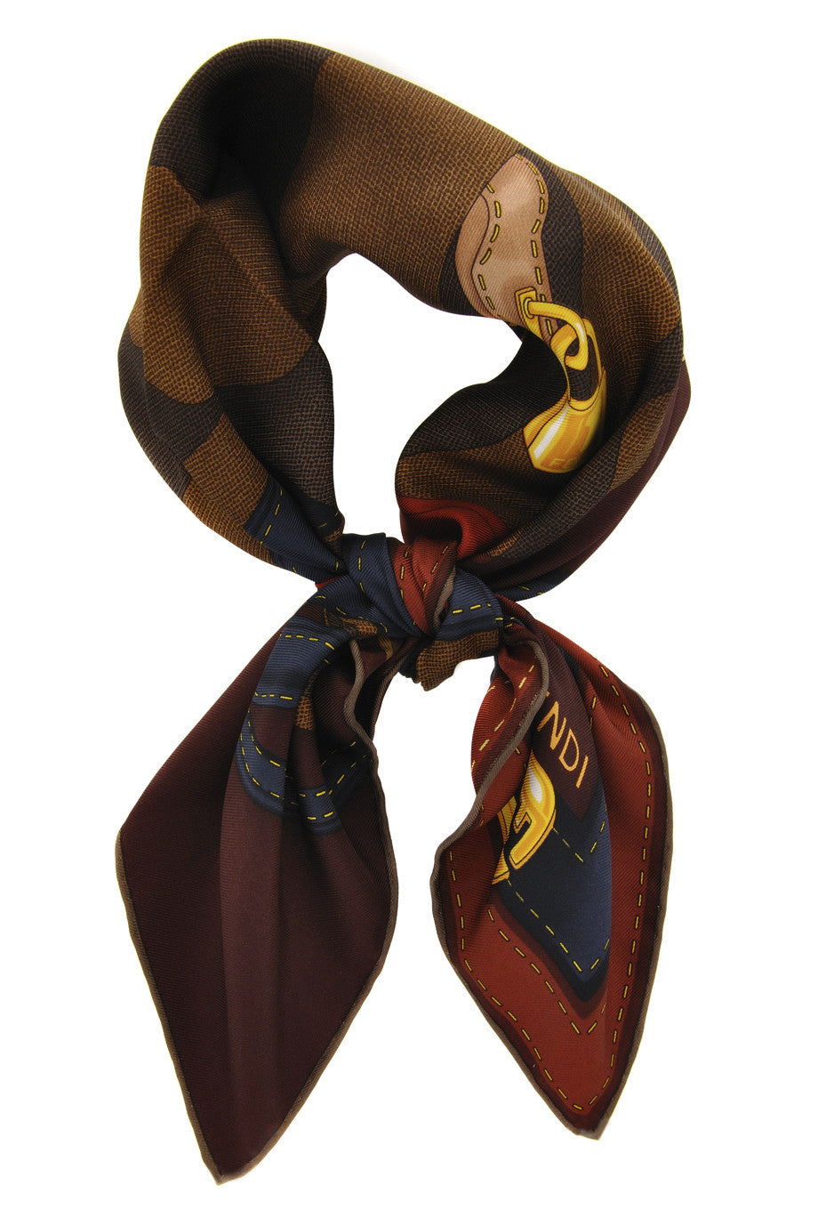 FENDI TWO BAGS Μπορτώ Μεταξωτό Φουλάρι | Φουλάρια - Silk Scarves | Two Bags Silk Scarf