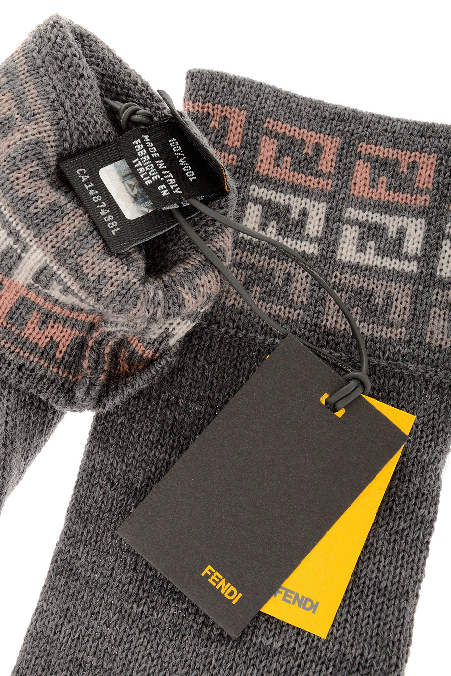 Γκρι Μάλλινα Γυναικεία Γάντια - Fendi FF | Γυναικεία Γάντια