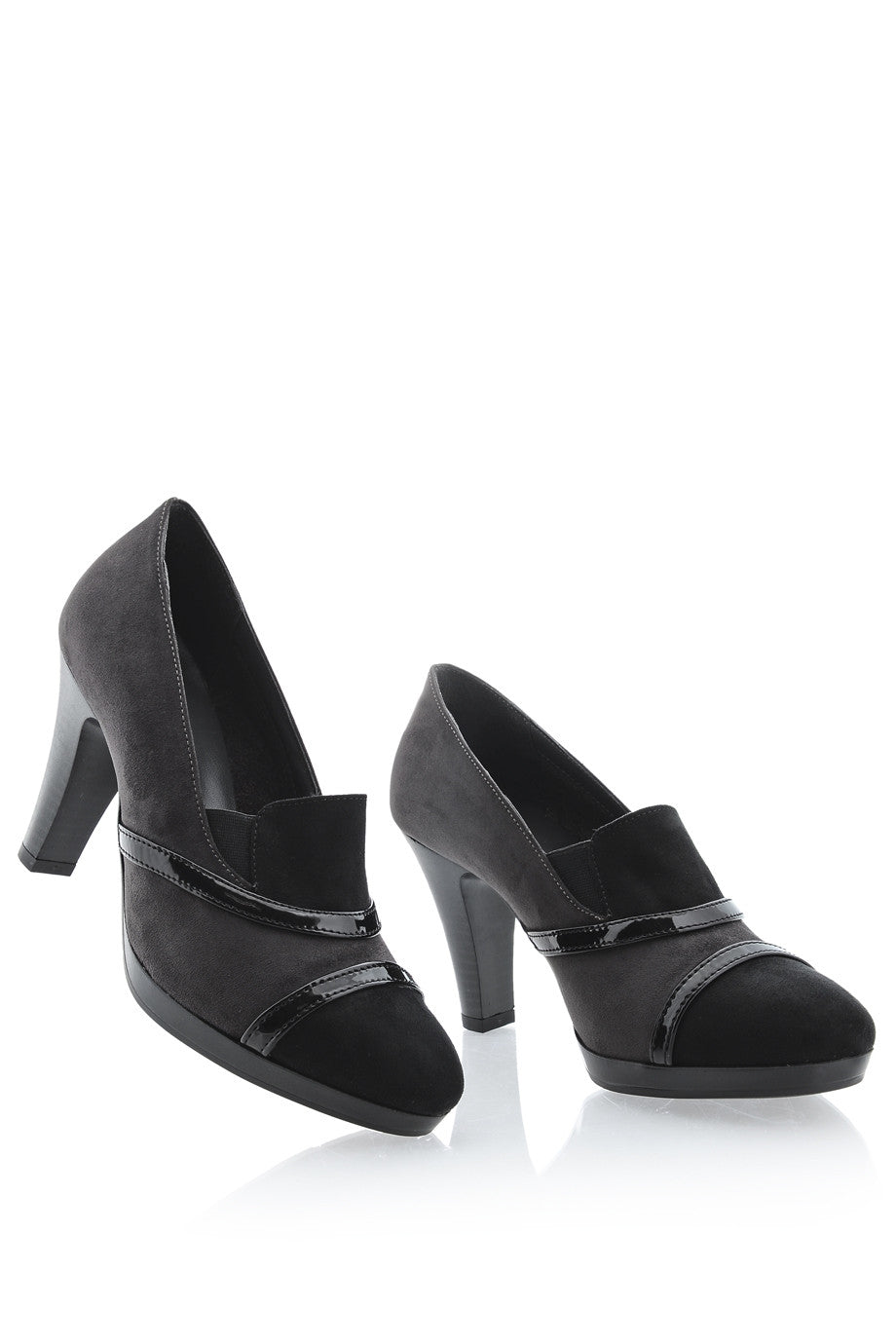 Ανθρακί Καστόρινες Γόβες | Γυναικεία Παπούτσια