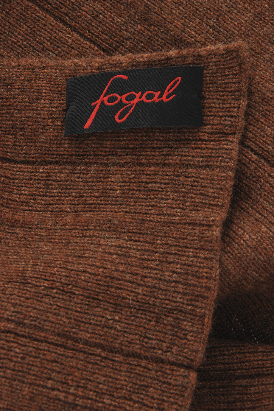 FOGAL 484 TEMPTATION Brown Cashmere Scarf