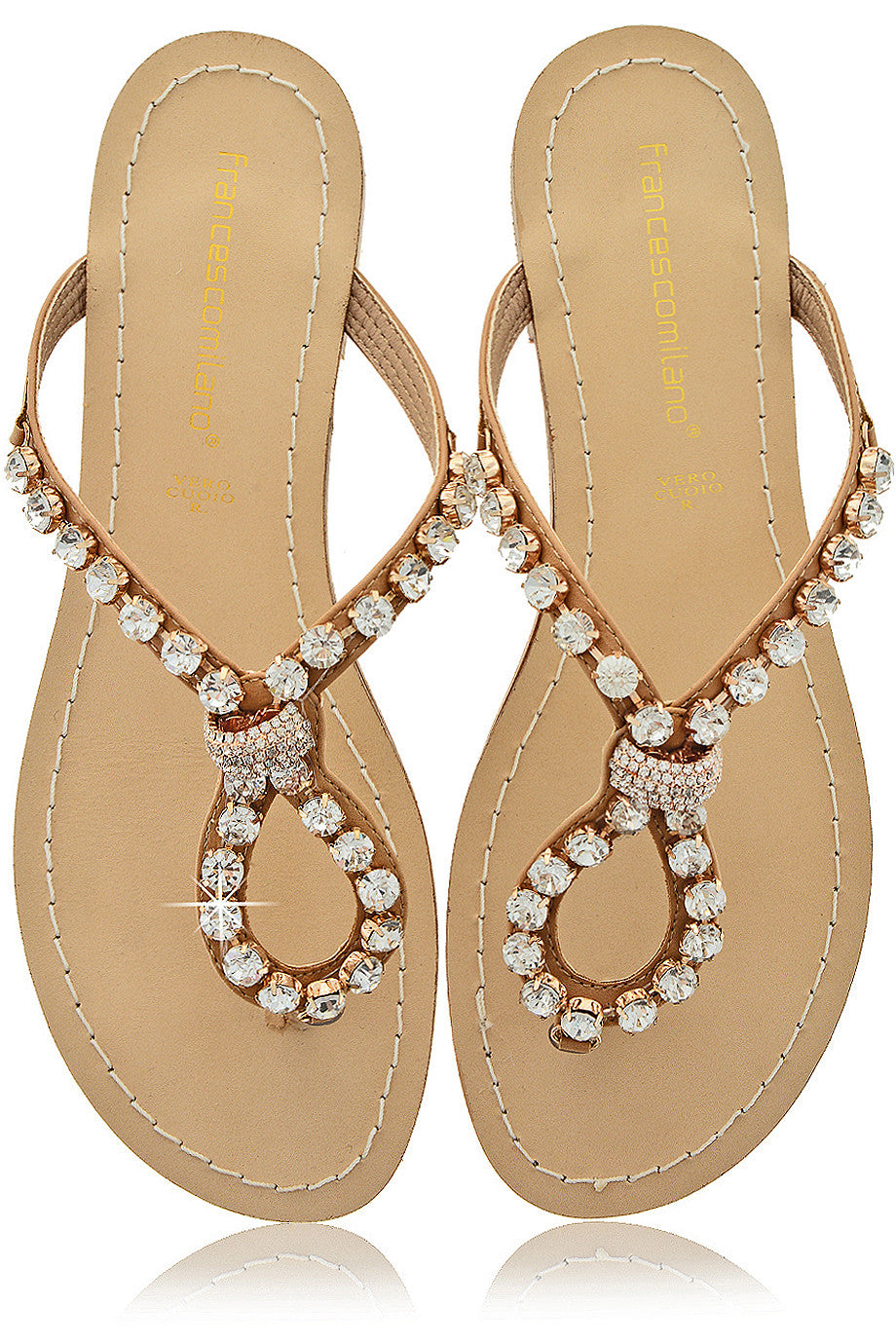 Σανδάλια με Κρύσταλλα - Francesco Milano | Γυναικεία Παπούτσια