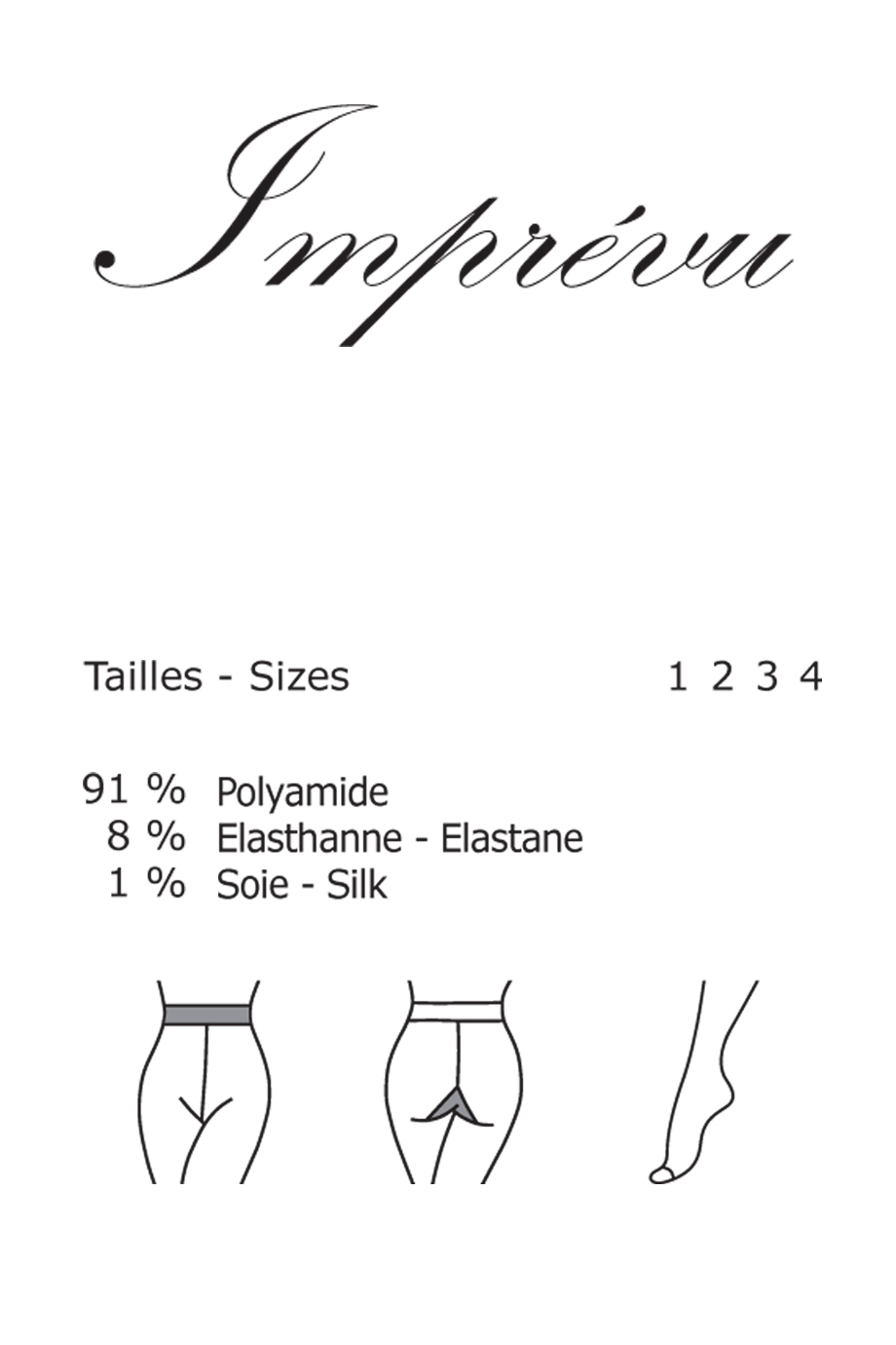 GERBE IMPREVU Μαύρο Καλσόν Δαντέλα