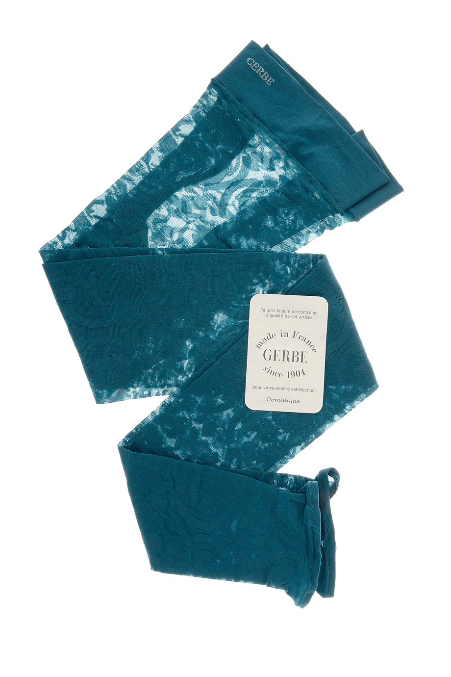 GERBE LYRIQUE Σμαραγδί Κολάν με Σχέδιο Μπαρόκ