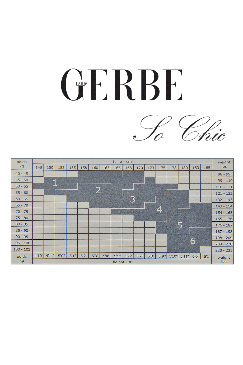 GERBE SO CHIC Μαύρο Καλσόν