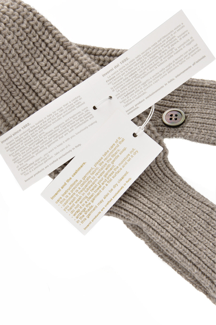 Μπεζ Μάλλινα Μανίκια - Inverni | Γυναικεία Γάντια