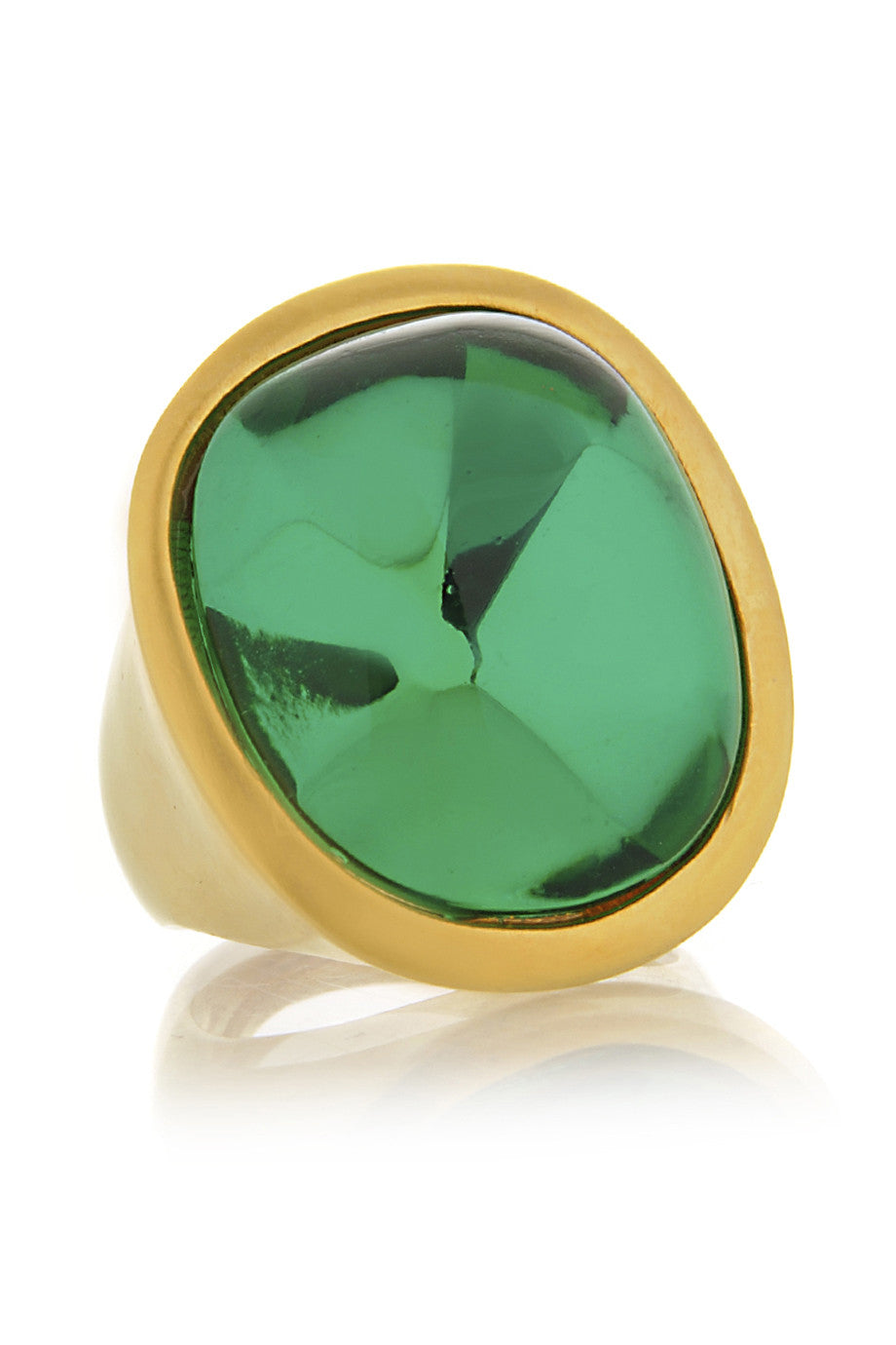 Οβάλ Χρυσό Δαχτυλίδι - Kenneth Jay Lane | Κοσμήματα