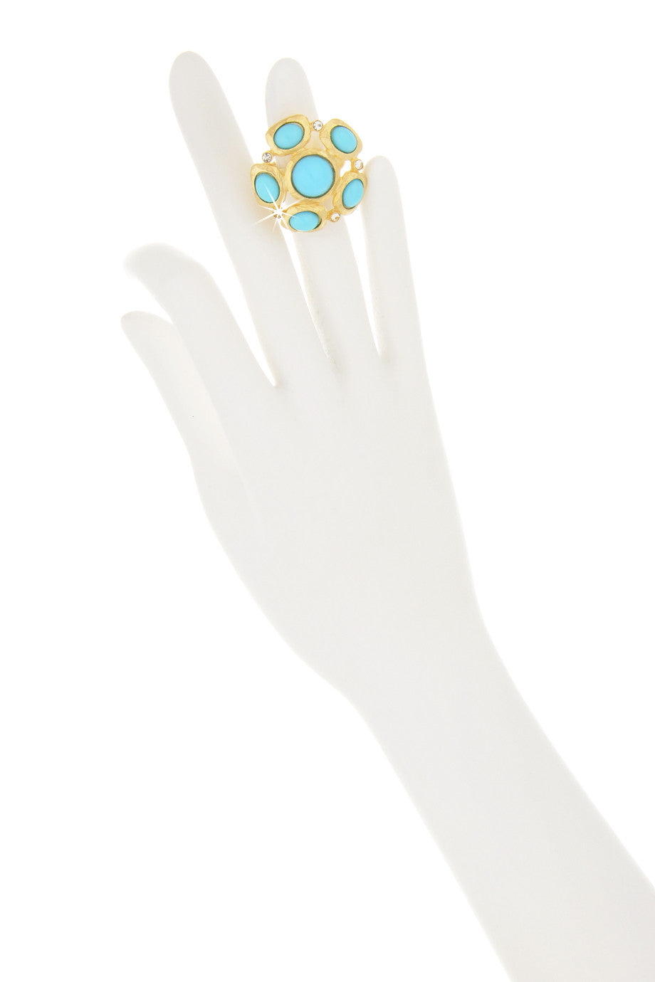Τιρκουάζ Χρυσό Δαχτυλίδι - Kenneth Jay Lane | Κοσμήματα